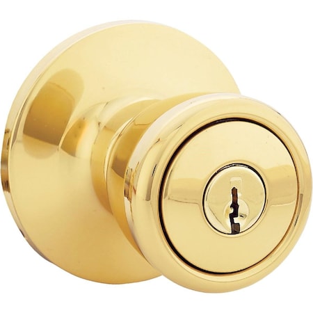 Steel Pro Polished Brass Entry Door Knob TR700B